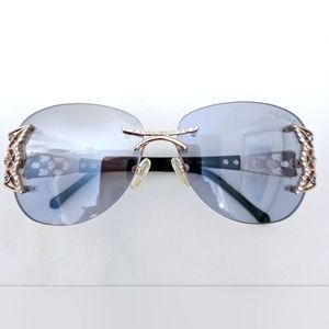 Caviar Collection Champagne Series Women's Sunglasses Gray Lens